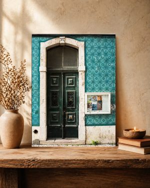 Green Door of Graça - Wooden Photo Wall Art